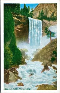 Postcard Yosemite - Vernal Falls