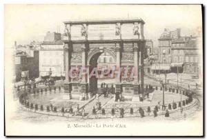 Old Postcard Marseille La Porte d & # 39Aix
