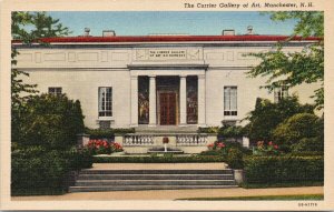 Currier Gallery of Art Manchester NH New Hampshire Unused Linen Postcard F31