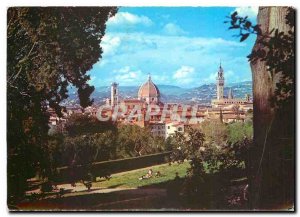 Postcard Modern Florence Panorama Garden Boboll