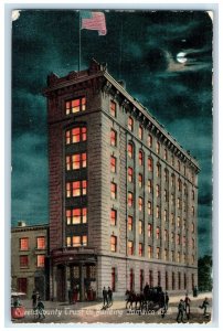 1908 Queens County Trust Company Building Unposted Jamaica New York NY Postcard