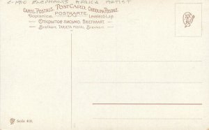 Africa C-1910 Elephants Artist #410 Postcard 22-10504