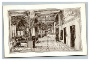Vintage 1910's Advertising Postcard Hotel Statler Lobby Buffalo New York