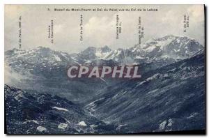 Old Postcard Mont Pourri and Col du Palet Pass of the saw do Leisse