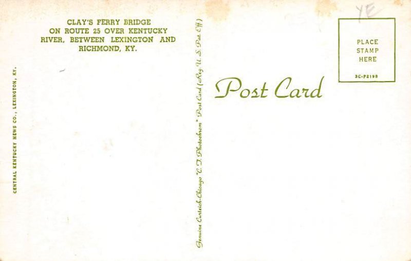 Clay's Ferry Bridge Over KY River Lexington KY