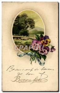 Old Postcard Fantasy Flowers