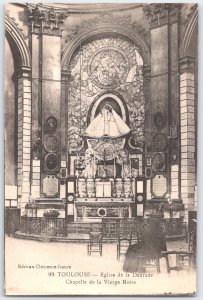 Vintage Toulouse Eglise de la Daurade Chapelle de la Vierge Noire Postcard