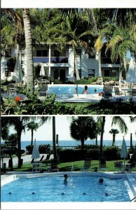 Fla. Postcard Longboat Key Sea Club Beach Resort Swimming Pool Gulf Mexico 