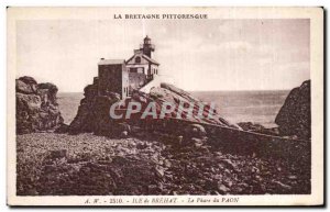Old Postcard Island Brehat Le Phare du Paon