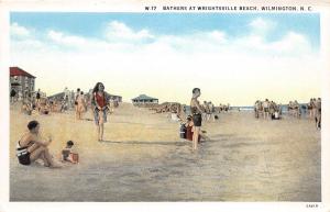 E15/ Wilmington North Carolina NC Postcard c1910 Bathers at Wrightsville Beach