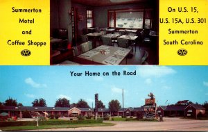 South Carolina Summerton The Summerton Motel Dining Room & Coffee Shoppe 1956