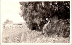 RPPC SAN JUAN CAPISTRANO, CA   Old OLIVE FACTORY  c1930s Frasher Postcard