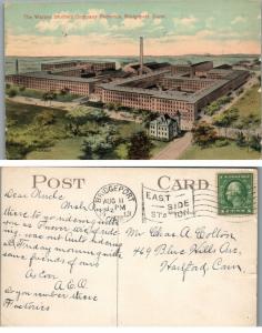 THE WARNER BROTHERS COMPANY FACTORIES BRIDGEPORT CT 1913 ANTIQUE POSTCARD