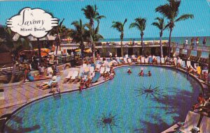 The Saxony Hotel Pool Miami Florida 1954