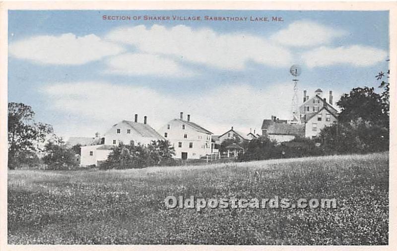 Section of Shaker Village Sabbathday Lake, ME, USA Unused 