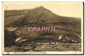 Old Postcard Mont St. Odile and St Nabor