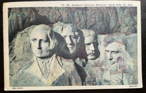 Vintage Postcard 1948 Mt. Rushmore National Monument, Black Hills, South Dakota