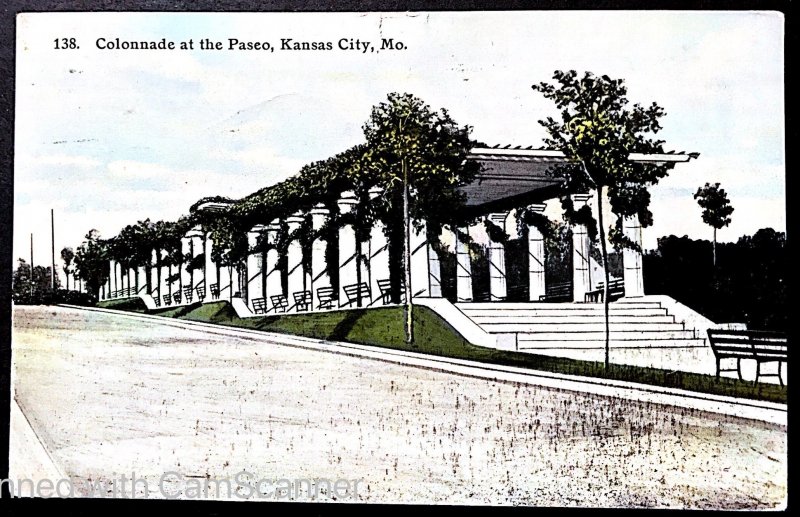 Kansas City, MO - Colonnade at the Paseo - 1913