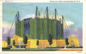 Travel Building 1933 Chicago, Illinois USA Worlds Fair Exposition 1933 light ...