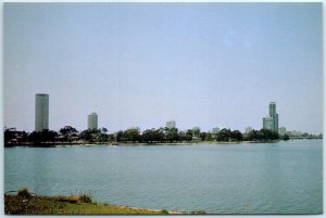 M-17623 Surfers Paradise viewed across the Nerang River Surfers Paradise Aust...