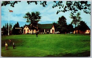 Vtg Kitchener Ontario Canada Rockway Golf Course & Country Club View Postcard