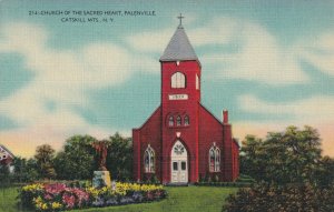 CATSKILL MTS., New York, PU-1948; Church Of The Sacred Heart, Palenville