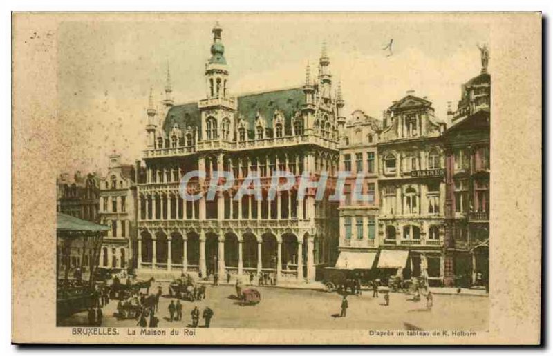 Brussels Old Postcard The King's House after an array of K Holborn