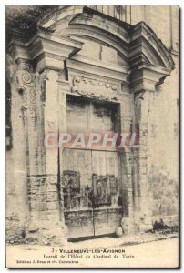 Old Postcard Villeneuve Avignon Hotel Portal Cardinal of Turin