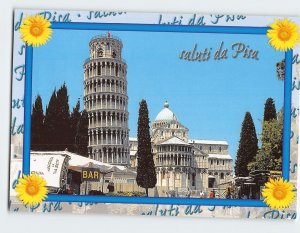 Postcard Saluti da Pisa, Italy