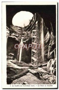 Old Postcard The Padirac chasm The Fond Du