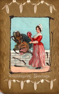 Thanksgiving Greetings With Turkey