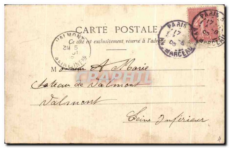 Old Postcard Paris Montmartre Boulevard