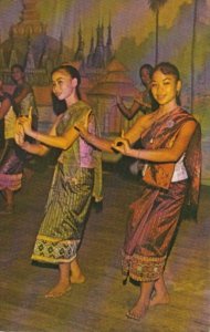 Thailand Lao Dancers In Traditional Dress