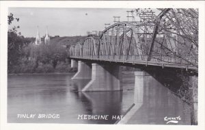 Canada Finlay Bridge Medicine Hat Alberta Real Photo