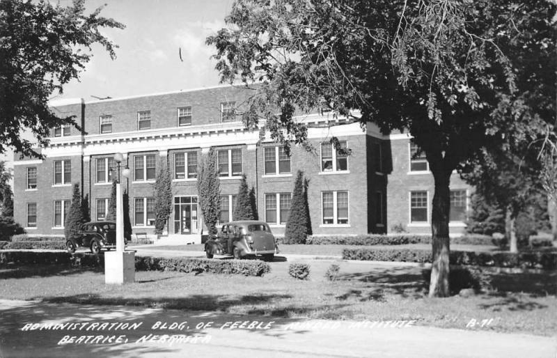 Beatrice Nebraska Feeble Minded Institute Real Photo Antique Postcard K13709