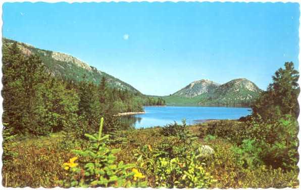 The Bubbles, Jordan Pond, Mt. Desert Island, Maine, ME, Chrome