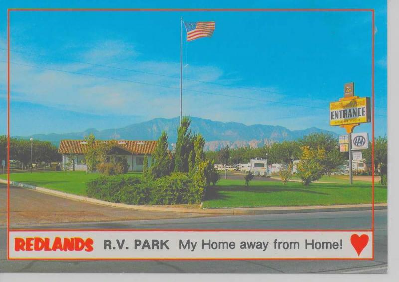 Washington Utah scenic view Redlands RV Park vintage PC Z10920