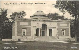 BRUNSWICK, MAINE Walker Art Building Bowdoin Chandler 9487 postcard