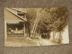 A Summer Camp at Cleverdale on Lake George, RPPC by J.S. Wooley, Ballston Spa,