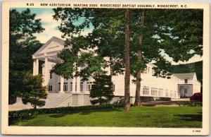 1957 New Auditorium Seating 3500 Ridgecrest Baptist Assembly NC Posted Postcard
