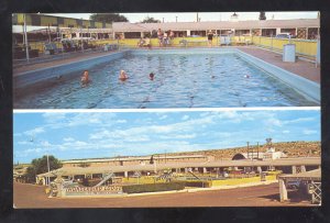 GRANTS NEW MEXICO ROUTE 66 TRAVELODGE OLD CARS VINTAGE ADVERTISING POSTCARD