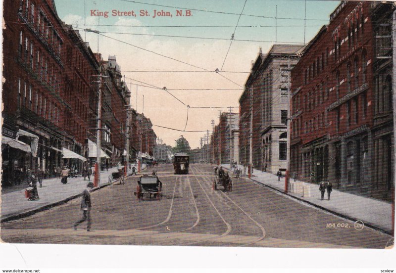 ST. JOHN , New Brunswick , Canada , 00-10s ; King Street , Trolley