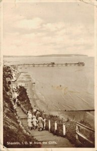 UK - Shanklin I. O. W. from the Cliffs RPPC 03.46