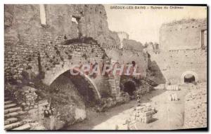 CPA Greoux les Bains Ruines du Château