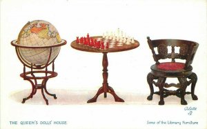 C-1906 Tuck Queens Doll House Globe Chess Game Oilette Postcard 20-13982