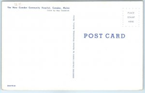 Postcard - The New Camden Community Hospital, Camden, Maine, USA