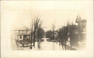 Dayton Ohio OH Flood Scene McDaniel St. c1913 Real Photo Postcard #2