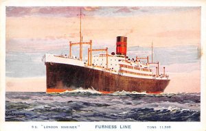 SS London Mariner Furness Line Ship Unused 