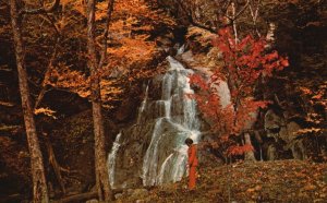Vintage Postcard Moss Glen Falls Waterfall Granville Gulf Vermont VT Pub R White