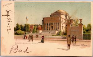 Columbia University Library NY Florence Robinson c1902 UDB Vintage Postcard L07